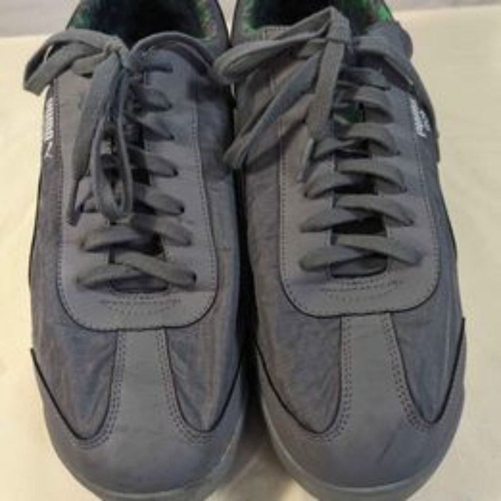 💚 PUMA Roma Ripstop Camo size 13 (Gray & Green) 💚